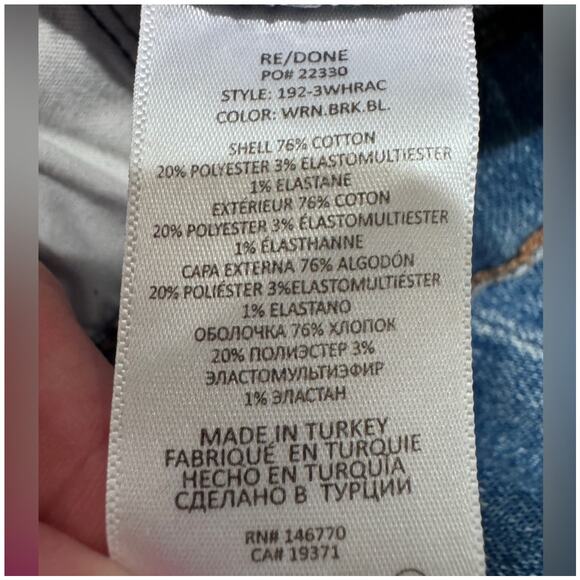 Re/Done 90's High Rise Ankle Crop Jeans - Picture 7 of 8